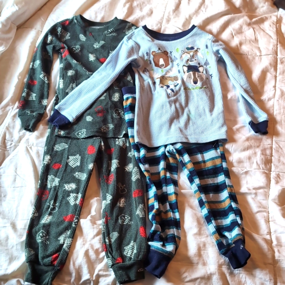 Eddie Bauer Boys Christmas Winter PJs Size 3T